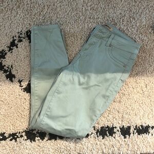Womens light green jeans size 9